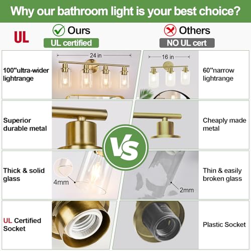 4 Light Bathroom Light Fixtures