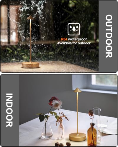 Cordless Table Lamps Rechargeable 6000mAh Battery Operated LED Desk Lamp