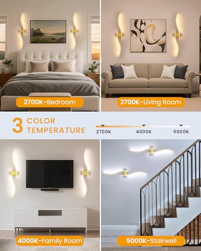 39.4 Inch Battery Operated Wall Sconce Set of 2 (2 Count)