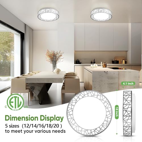 18 Inch Bird's Nest Flush Mount Ceiling Light