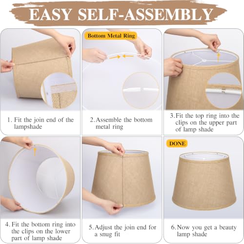 Large Drum Lamp Shades Set of 2