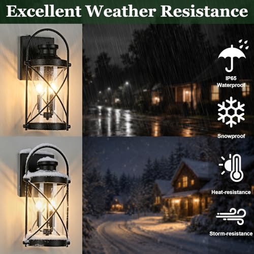 22inch Large Dusk to Dawn Outdoor Wall Lights Fixtures