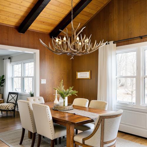Antlers Chandelier 8 Light
