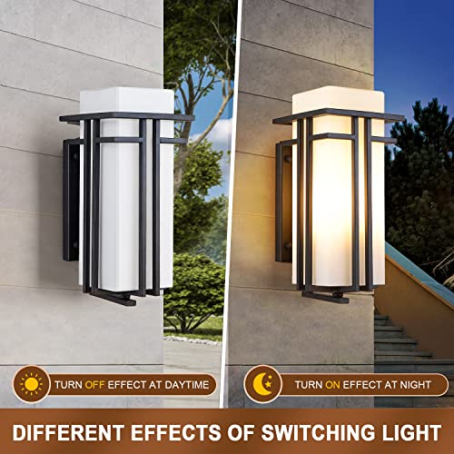 Outdoor Porch Light Wall Mounted Waterproof Wall Lantern Exterior Light Fixture for Entryways Yards Garage Front Porch