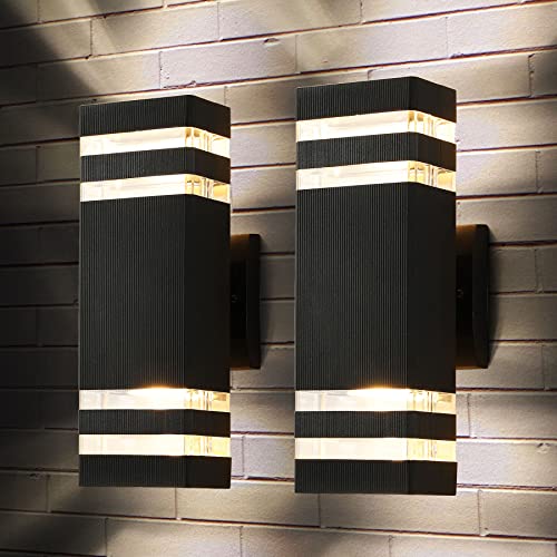 LED Up Down Outdoor Wall Lights (2 Count)