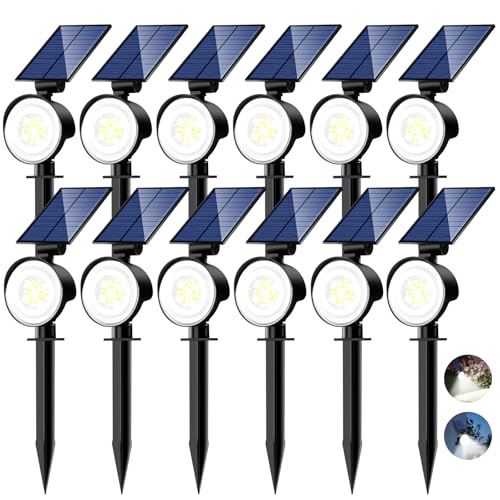 Solar Spot Lights Outdoor Waterproof (12 Count)