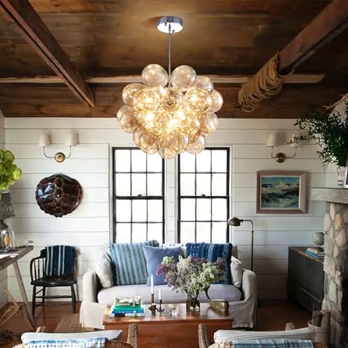 Champagne Bubble Ball Chandelier