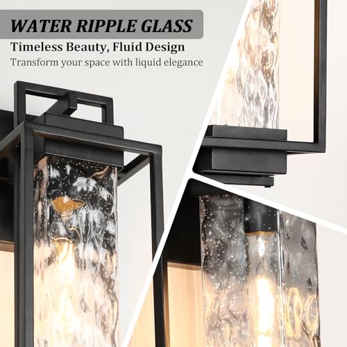 2 Pack 15" Modern Outdoor Wall Lights (2 Count)