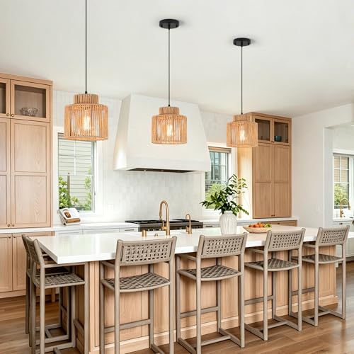 Boho Rattan Pendant Light