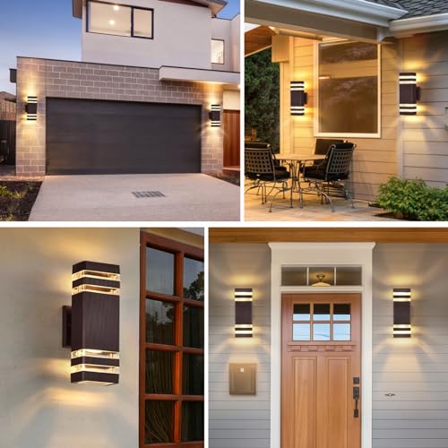 Modern Outdoor Wall Lights 2 Pack (2 Count)