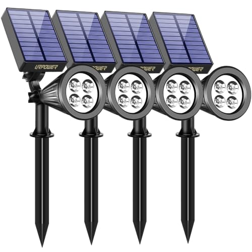 Solar Spot Lights Outdoor Adjustable Spotlights (4 Count)