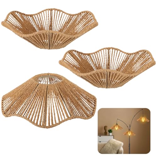 3PCS Rattan Lamp Shade (3 Count)