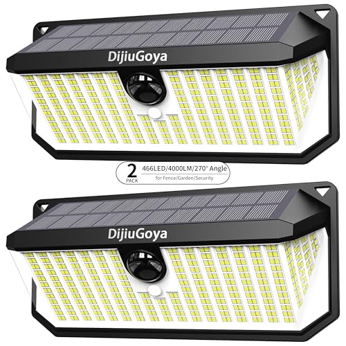 466 LEDs Solar Lights Outdoor with Motion Sensor (2 Count)
