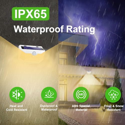 120 LED Solar Lights Outdoor Motion Sensor (2 Count)
