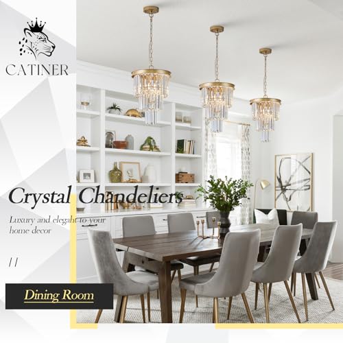 12" Modern Crystal Chandeliers