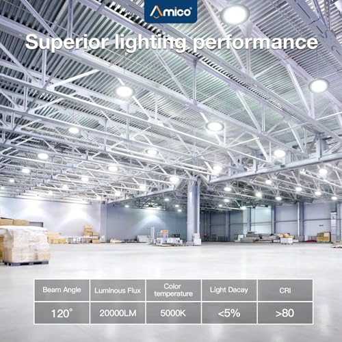 10 Pack UFO LED High Bay Light 150W 21000lm 5000K (10 Count)