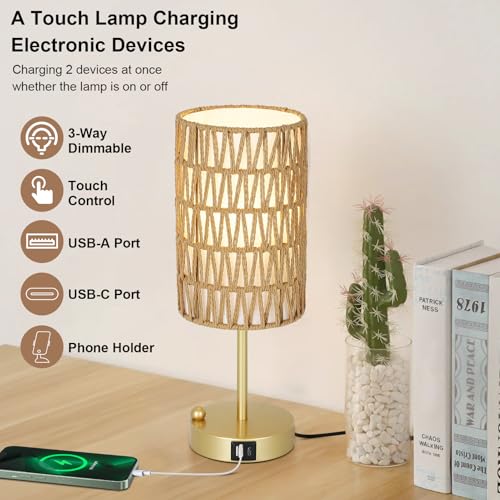 Gold Bedside Lamps Set of 2 (2 Count)