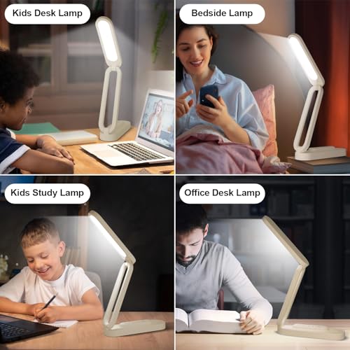 LED Desk Lamp for Office Home & Battery Operated Lamp Rechargeable Lamp Foldable & Portable Light