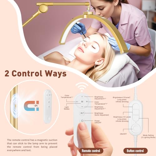 2026 Half Moon Eyelash Extension Light with 4