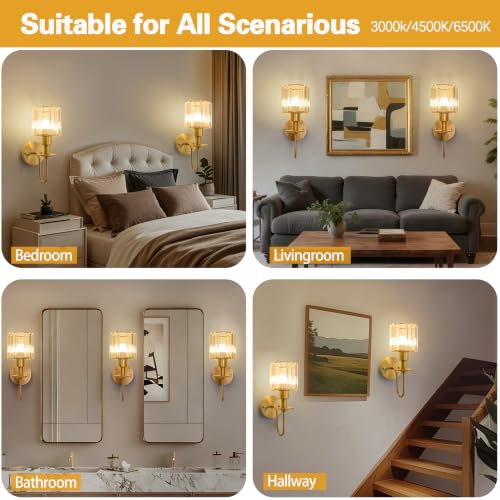 Battery Operated Wall Sconces Set of 2 (2 Count)