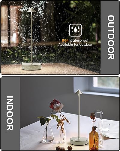 LED Cordless Table Lamp Rechargeable 6000mAh Battery Outdoor Desk Lamp