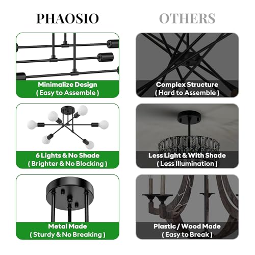 Modern Sputnik Chandelier Ceiling Light Fixtures