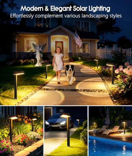 Solar Pathway Lights Outdoor (4 Count)