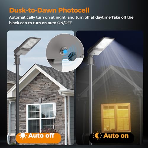 180W LED Parking Lot Light 45000LM Outdoor Street Lights 9 Pack (9 Count)
