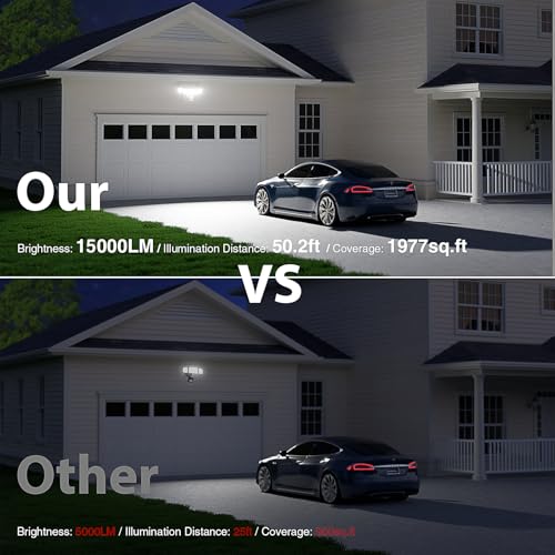 150W 15000LM LED Security Lights Motion Sensor Outdoor