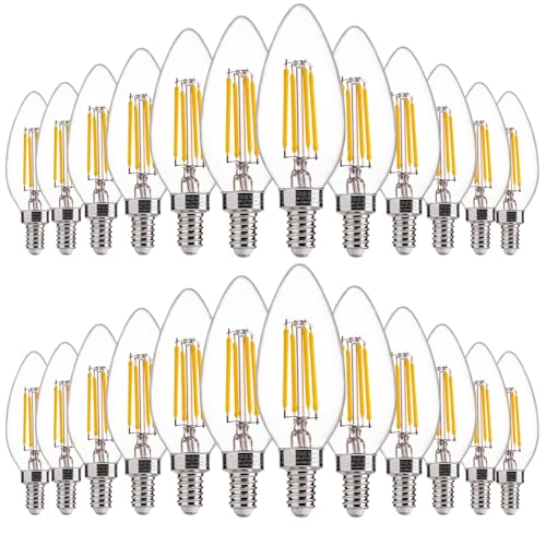 60W Equivalent LED Chandelier Light Bulbs (24 Count)