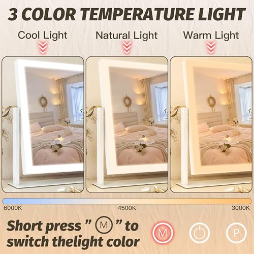 Vanity Mirror with Lights 13'' x 17'' Makeup Mirror with Lights