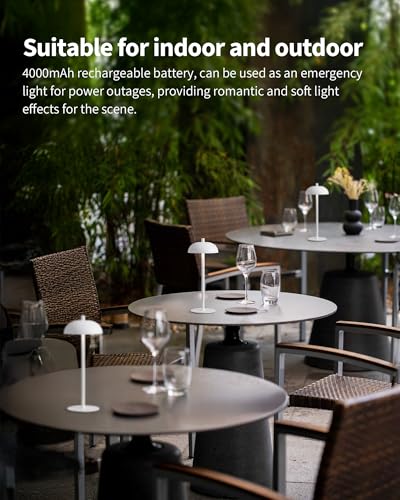 12" Cordless Table Lamps Set of 2 (2 Count)