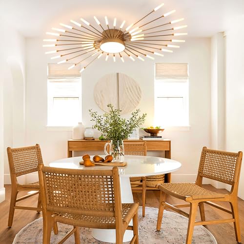 50.4 Inch Modern LED Flush Mount Ceiling Light