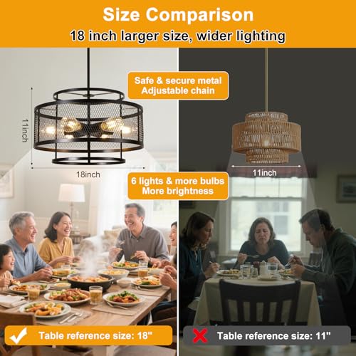 18" Dining Room Light Fixture