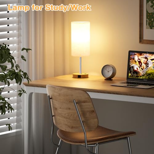 17.4" Bedside Lamp for Bedroom