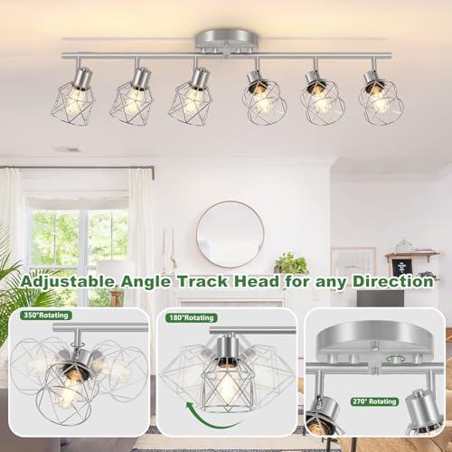 6 Light Brushed Nickel Multi