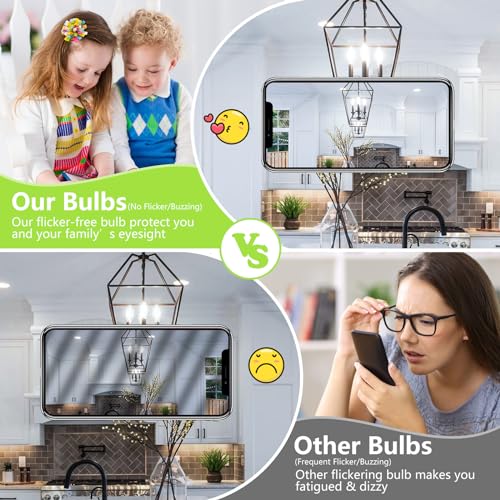 Dimmable E12 LED Candelabra Bulbs 60W Equivalent (12 Count)