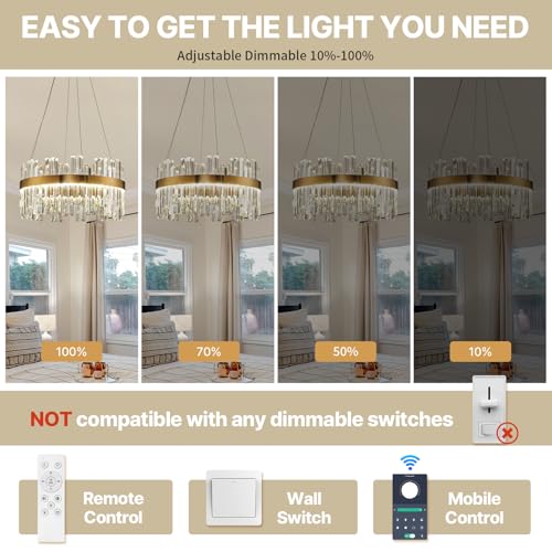 Modern LED Crystal Chandelier