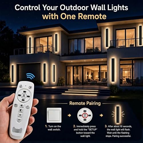 1pack 24in Modern Outdoor Wall Light