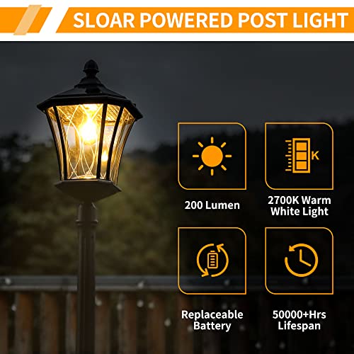 Outdoor Solar Lamp Post Light