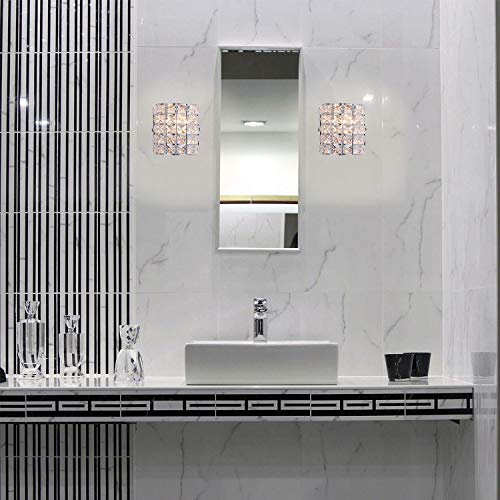 Modern Chrome Crystal Wall Sconces