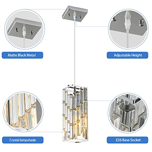 Chrome Pendant Lighting Modern Pendant Light (2 Count)