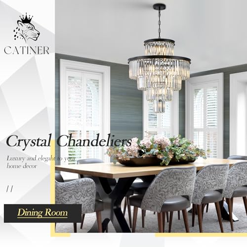 24" Modern Crystal Chandeliers