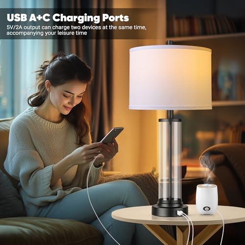 Glass Table Lamps Set of 2 (2 Count)