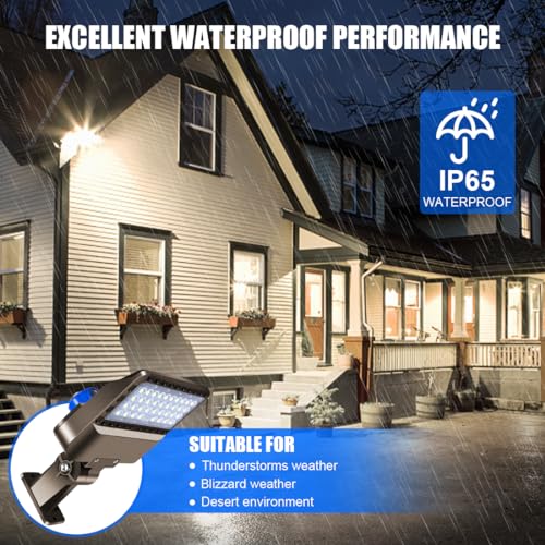 150W Dusk to Dawn LED Parking lot Flood Light for Building
