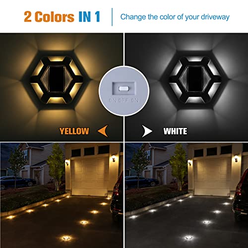 Solar Dock Driveway Deck Outdoor Pathway LED Lights (12 Count)