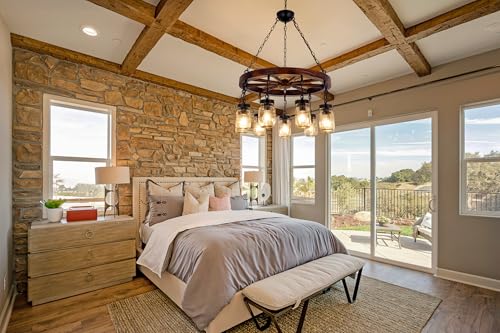 Farmhouse Chandelier for Dining Room 30" (9 Count)