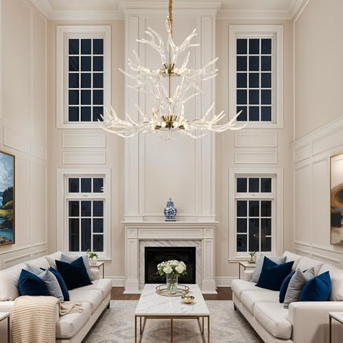 Acrylic Antler Chandelier Ceiling Light Fixtures