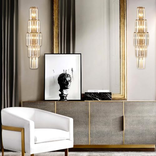 29.5 inch Modern Wall Sconce Contemporary Crystal Wall Sconce 5