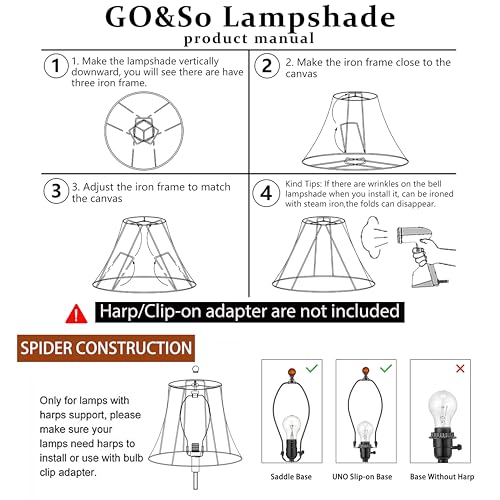Bell Lamp Shades Set of 2 Medium (2 Count)